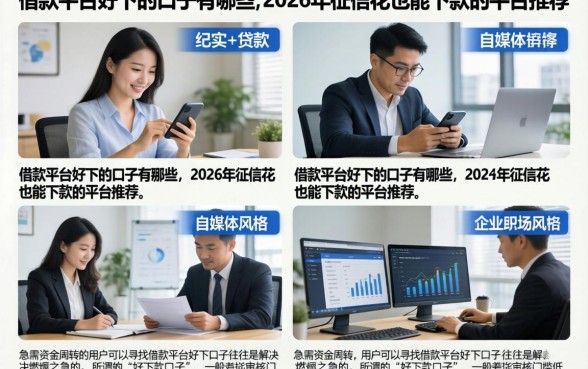 借款平台好下的口子有哪些,2026年征信花也能下款的平台推荐