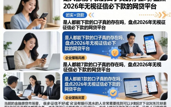 是人都能下款的口子真的存在吗，盘点2026年无视征信必下款的网贷平台
