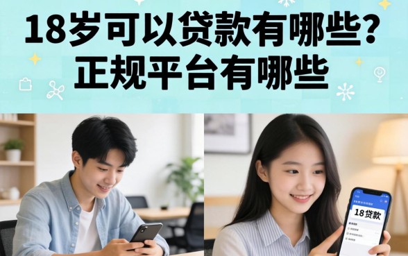 18岁可以贷款的有哪些？正规平台有哪些？
