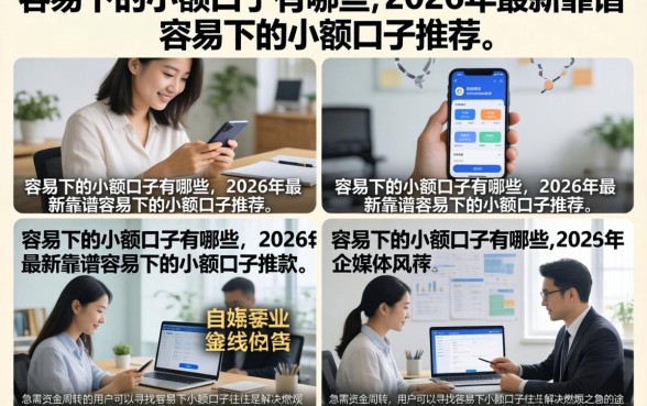 容易下的小额口子有哪些,2026年最新靠谱容易下的小额口子推荐