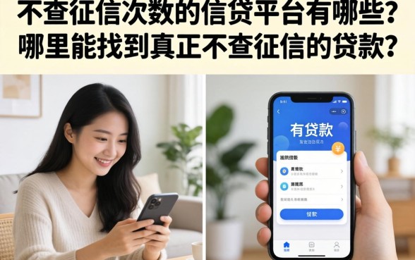 不查征信次数的信贷平台有哪些？哪里能找到真正不查征信的贷款？