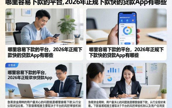 哪里容易下款的平台，2026年正规下款快的贷款app有哪些