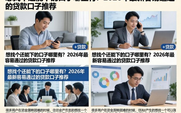 想找个还能下的口子哪里有？2026年最新容易通过的贷款口子推荐