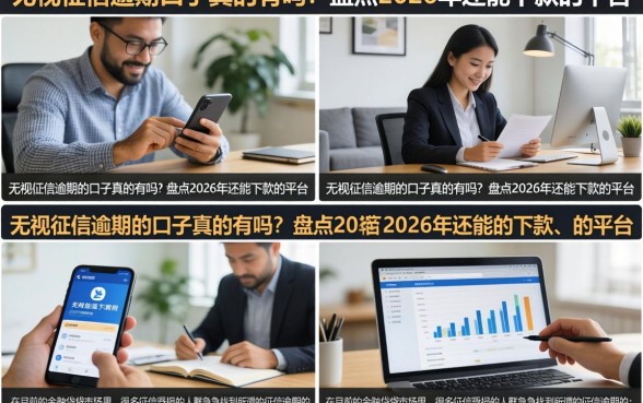 无视征信逾期的口子真的有吗?盘点2026年还能下款的平台