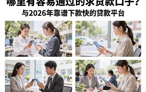 哪里有容易通过的求贷款口子?盘点2026年靠谱下款快的贷款平台