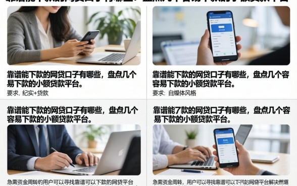 靠谱能下款的网贷口子有哪些,盘点几个容易下款的小额贷款平台