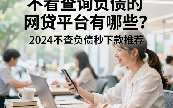 不看查询负债的网贷平台有哪些？2024不查负债秒下款推荐