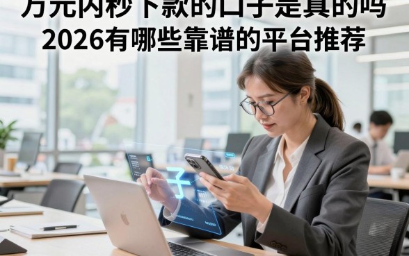 万元内秒下款的口子是真的吗，2026有哪些靠谱的平台推荐