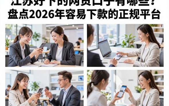 江苏好下的网贷口子有哪些?盘点2026年容易下款的正规平台