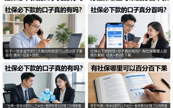 社保必下款的口子真的有吗？有社保哪里可以百分百下款