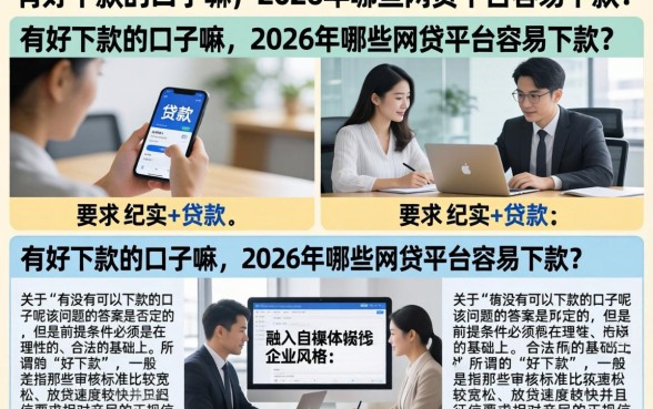 有好下款的口子嘛，2026年哪些网贷平台容易下款？