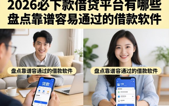 2026必下款的借贷平台有哪些，盘点靠谱容易通过的借款软件