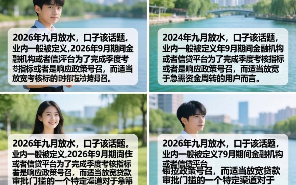 2026九月放水的口子有哪些，盘点靠谱下款快的平台