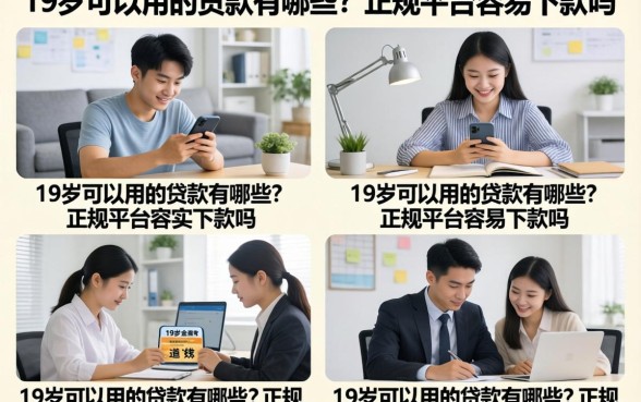 19岁可以用的贷款有哪些？正规平台容易下款吗