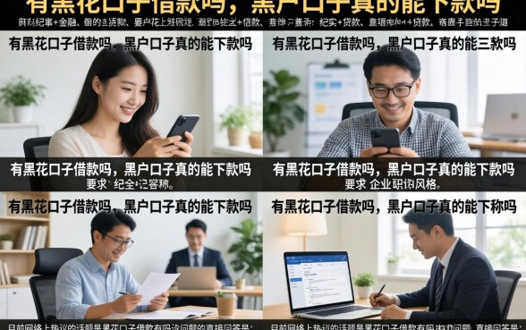 有黑花口子借款吗，黑户口子真的能下款吗