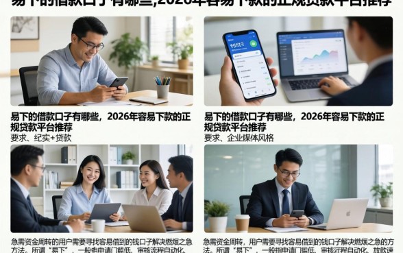 易下的借款口子有哪些，2026年容易下款的正规贷款平台推荐