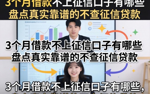 3个月借款不上征信口子有哪些，盘点真实靠谱的不查征信贷款