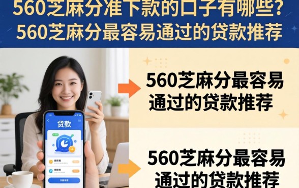 560芝麻分准下款的口子有哪些？560芝麻分最容易通过的贷款推荐