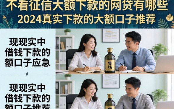 不看征信大额下款的网贷有哪些，2024真实下款的大额口子推荐