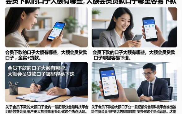 会员下款的口子大额有哪些,大额会员贷款口子哪里容易下款