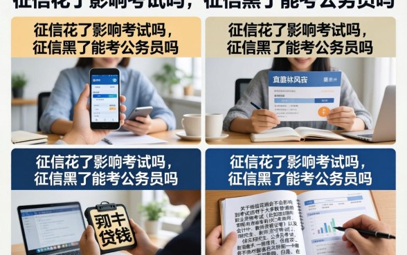征信花了影响考试吗,征信黑了能考公务员吗