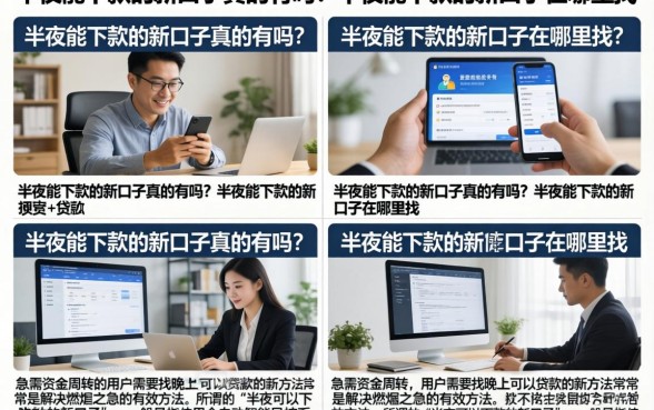 半夜能下款的新口子真的有吗？半夜能下款的新口子在哪里找