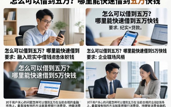 怎么可以借到五万?哪里能快速借到五万块钱