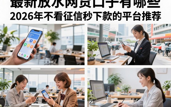 最新放水网贷口子有哪些,2026年不看征信秒下款的平台推荐