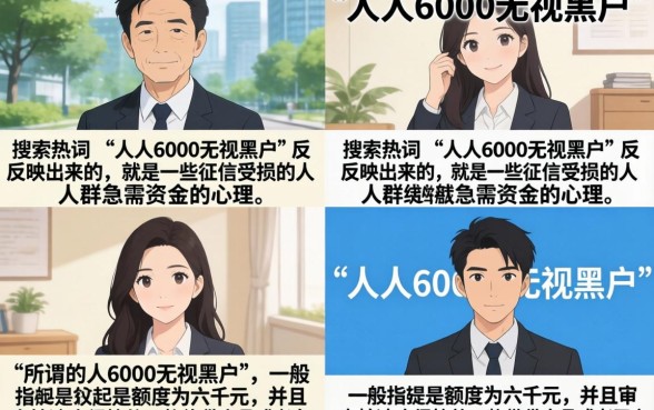 人人6000无视黑户是真的吗？黑户贷款口子有哪些