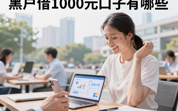 黑户借1000元口子有哪些,黑户哪里可以借1000元急用