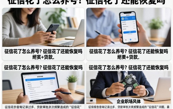 征信花了怎么养号?征信花了还能恢复吗