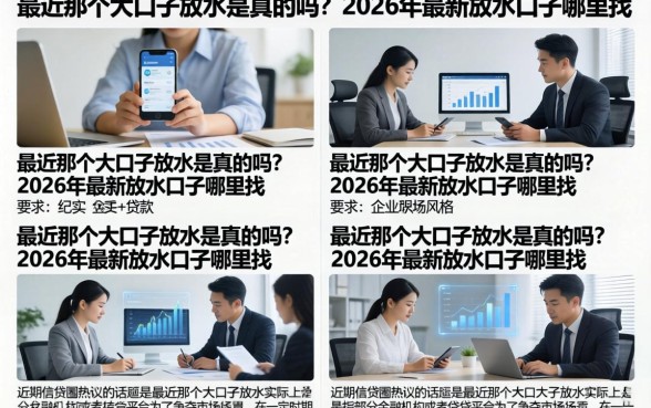 最近那个大口子放水是真的吗?2026年最新放水口子哪里找?