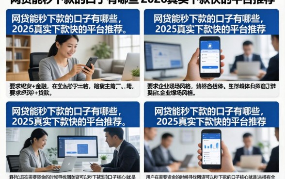 网贷能秒下款的口子有哪些,2026真实下款快的平台推荐