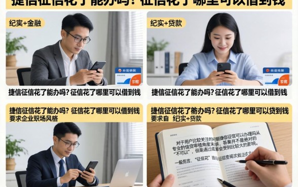 捷信征信花了能办吗？征信花了哪里可以借到钱