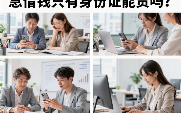 急借钱只有身份证能贷吗？身份证贷款有哪些靠谱平台