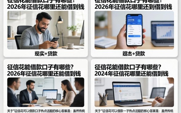 征信花能借款口子有哪些？2026年征信花哪里还能借到钱