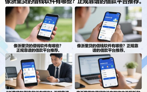 像浙里贷的借钱软件有哪些？正规靠谱的借款平台推荐