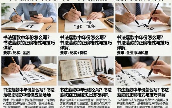 书法落款中年份怎么写？书法落款的正确格式与技巧详解