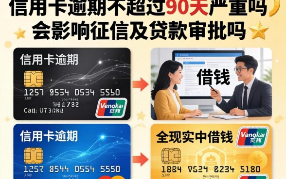 信用卡逾期不超过90天严重吗，会影响征信及贷款审批吗