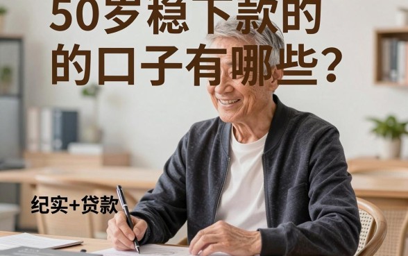50岁稳下款的的口子有哪些?中年人急需资金哪里能贷