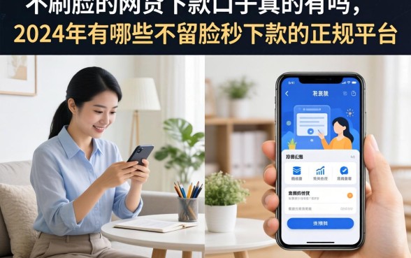 不刷脸的网贷下款口子真的有吗，2024年有哪些不刷脸秒下款的正规平台