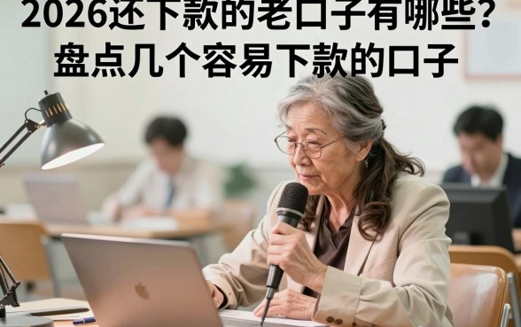 2026还下款的老口子有哪些?盘点几个容易下款的口子