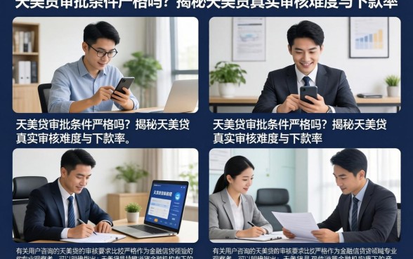 天美贷审批条件严格吗?揭秘天美贷真实审核难度与下款率