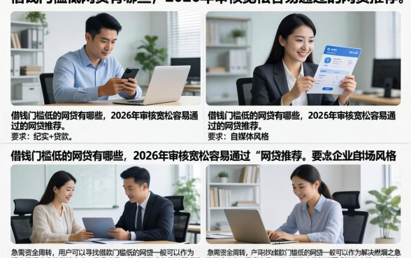 借钱门槛低的网贷有哪些,2026年审核宽松容易通过的网贷推荐