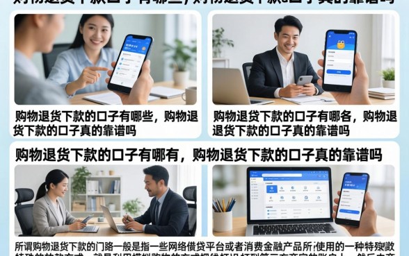 购物退货下款的口子有哪些,购物退货下款的口子真的靠谱吗