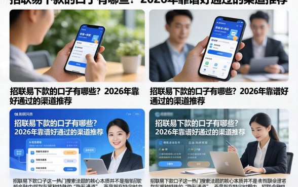 招联易下款的口子有哪些？2026年靠谱好通过的渠道推荐