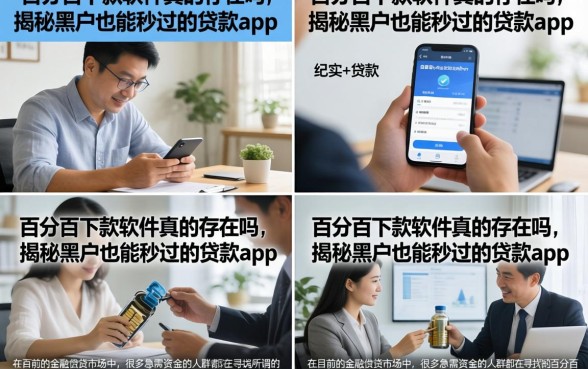 百分百下款软件真的存在吗，揭秘黑户也能秒过的贷款app