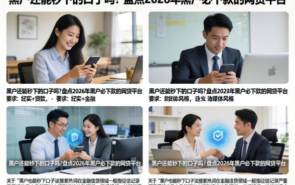 黑户还能秒下的口子吗？盘点2026年黑户必下款的网贷平台