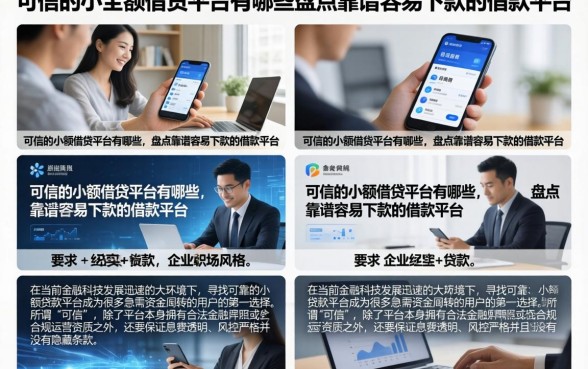 可信的小额借贷平台有哪些，盘点靠谱容易下款的借款平台