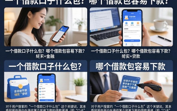 一个借款口子什么包?哪个借款包容易下款?